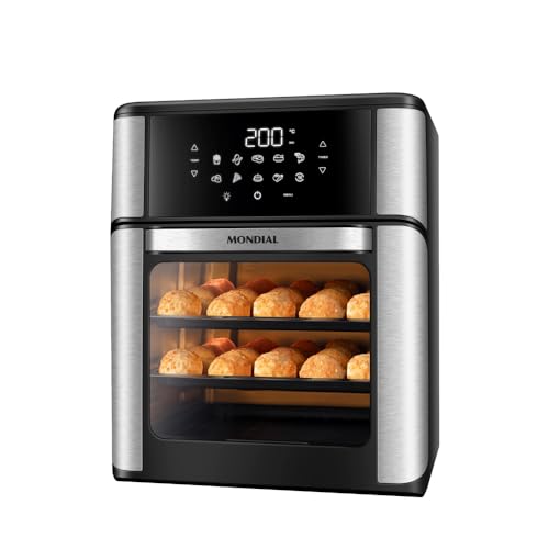 Air fryer compacta para apartamento pequeno em bancada de cozinha